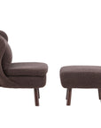 Vind Ryxö Single Sofa - Brown / Dark Brown Teddy - vivahabitat.com