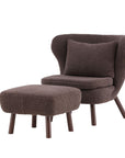 Vind Ryxö Single Sofa - Brown / Dark Brown Teddy - vivahabitat.com