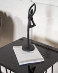Side Table Square 40*40 - Artificial Stone / Black - vivahabitat.com