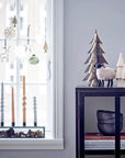 Bloomingville Pelo Advent Candle Holder, Black, Glass - vivahabitat.com