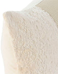 Buckle Cushion Teddy White - vivahabitat.com