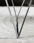Österlen Sofa Table - Silver Chrome / Clear glass - vivahabitat.com
