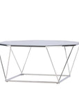 Österlen Sofa Table - Silver Chrome / Clear glass - vivahabitat.com