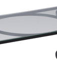 Skanör Sofa Table Rectangular - Black / Clear glass - vivahabitat.com