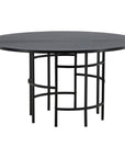 Copenhagen - Dining Table round - Black / Black - vivahabitat.com