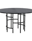 Copenhagen - Dining Table round - Black / Black - vivahabitat.com
