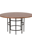 Copenhagen - Dining Table round - Brown / Black - vivahabitat.com