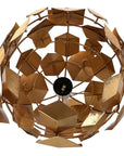 Geometric floor lamp in gold - vivahabitat.com