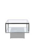 Maglehem Coffee Table - Silver Chrome / Clear glass - vivahabitat.com