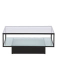 Maglehem Sofa Table - Black / Clear glass - vivahabitat.com