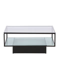 Maglehem Sofa Table - Black / Clear glass - vivahabitat.com