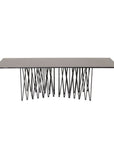Stone - Sofa Table - Artifical Stone / Black - vivahabitat.com