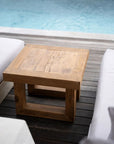 The Reclaimed Teak Side Table - Natural - vivahabitat.com
