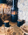 The Tribe Stool - Natural Black - vivahabitat.com