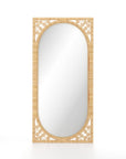 Handwoven Rattan Mirror