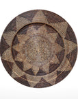 Large Natural Boho Chic & Japandi Black Wall Plate