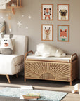 Lucy Natural Rattan Trunk/Bench