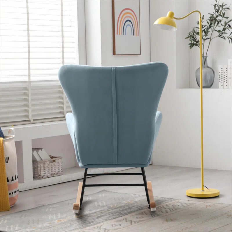 Meno 26&#39;&#39;Wide Modern Stylish Upholstered Arms Nursery Rocking Accent Chair - USA shipping only - vivahabitat.com