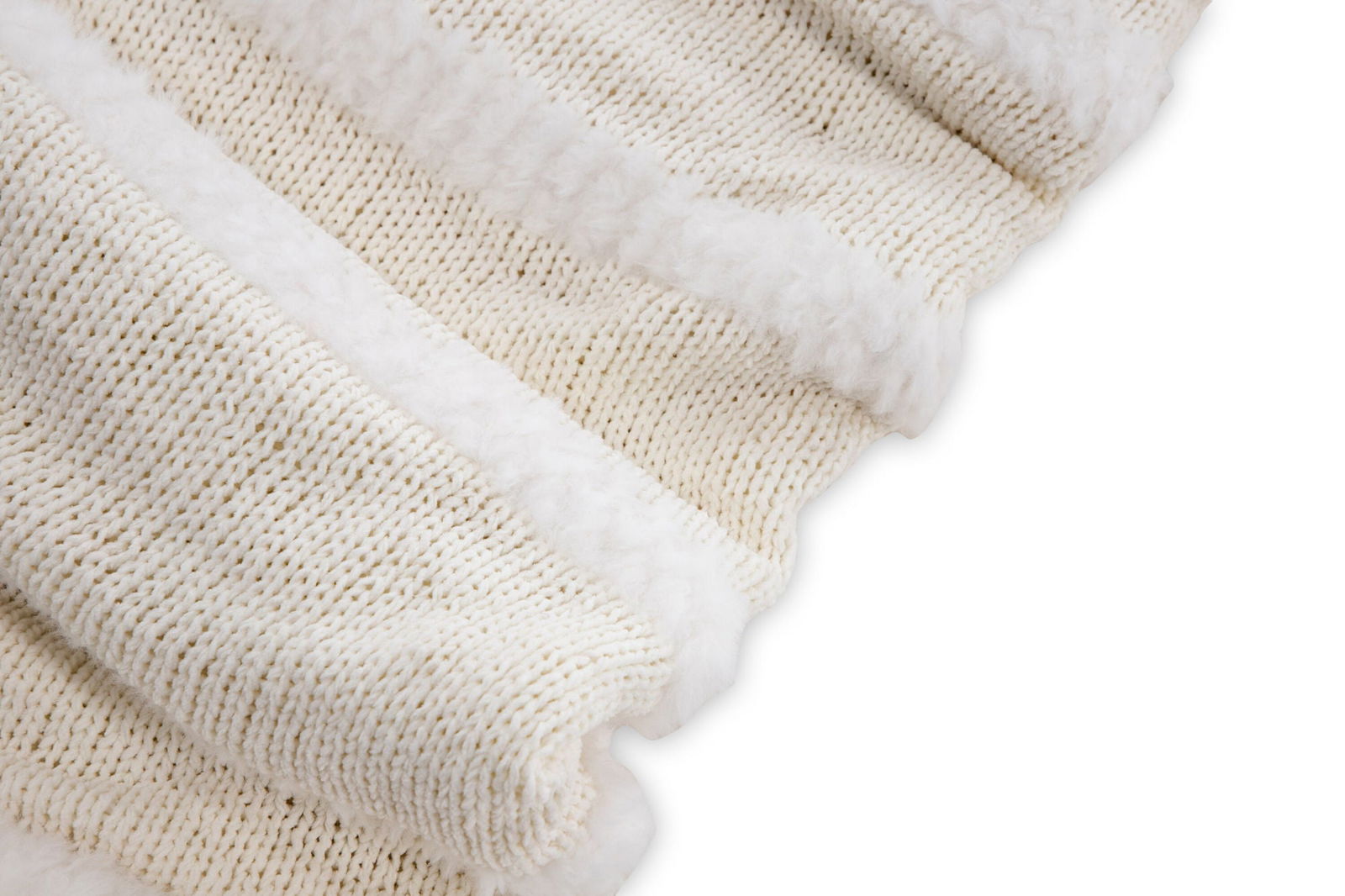 Venture Home Katleen Throw Polyester/chenille/fake fur - White / - 130*170 - vivahabitat.com