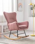 Meno 26''Wide Modern Stylish Upholstered Arms Nursery Rocking Accent Chair - USA shipping only - vivahabitat.com