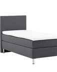 Venture Home Toledo Bed 90*200 - Matte Silver / Dark grey Fabric Lino 12 - vivahabitat.com