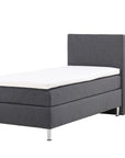 Venture Home Toledo Bed 90*200 - Matte Silver / Dark grey Fabric Lino 12 - vivahabitat.com