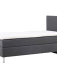 Venture Home Toledo Bed 90*200 - Matte Silver / Dark grey Fabric Lino 12 - vivahabitat.com