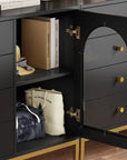 37.7'' Wide 1-Door Accent Cabinet with 4 Drawers - USA Shipping only - vivahabitat.com