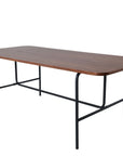 Venture Home Uno Dining Table - Black / Walnut Veneer - vivahabitat.com