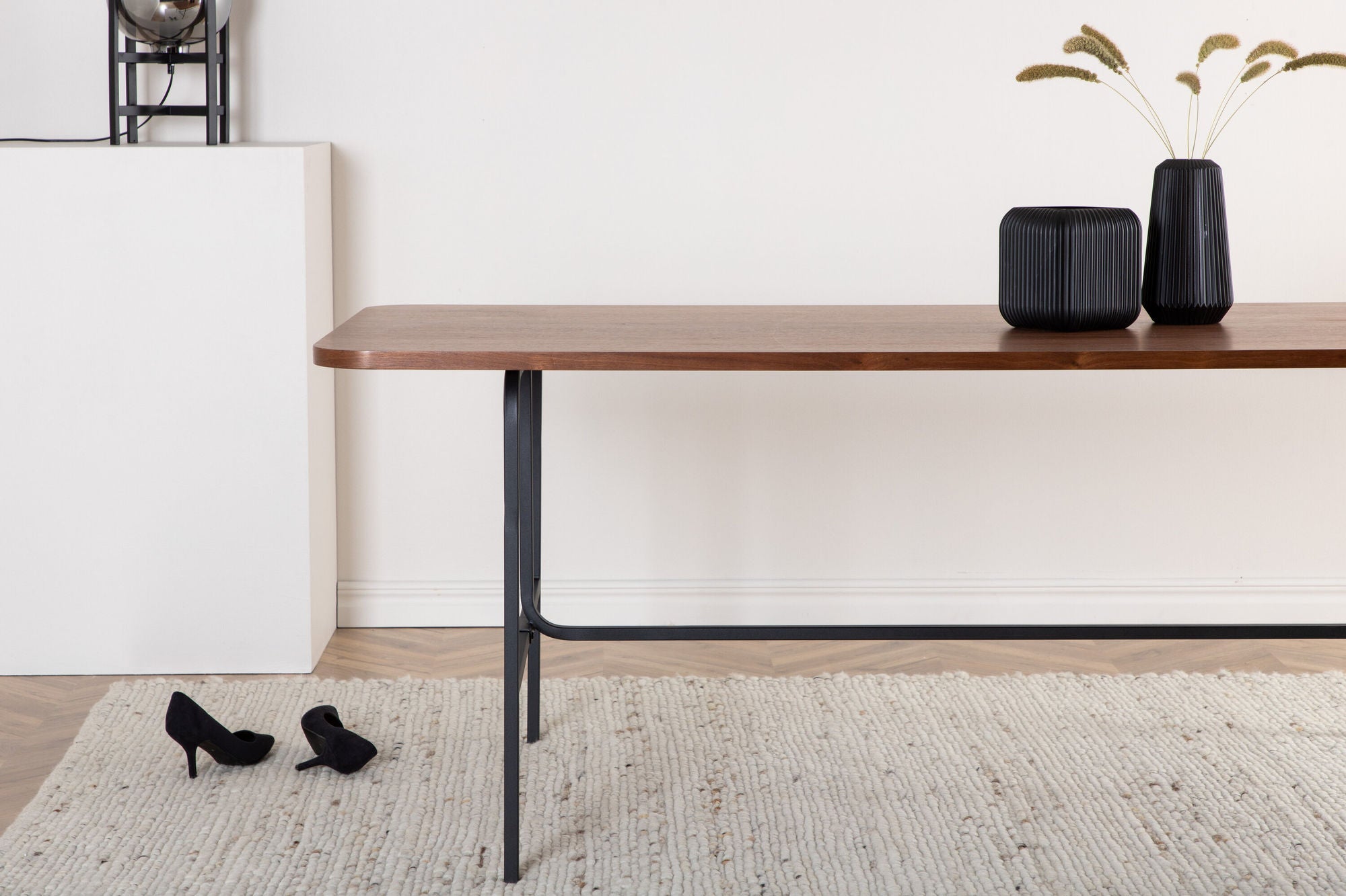 Venture Home Uno Dining Table - Black / Walnut Veneer - vivahabitat.com