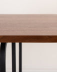 Venture Home Uno Dining Table - Black / Walnut Veneer - vivahabitat.com