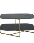 Venture Home un-line Sofa Table Brushed Brass/Smoked Glass/black Glass Marble - vivahabitat.com