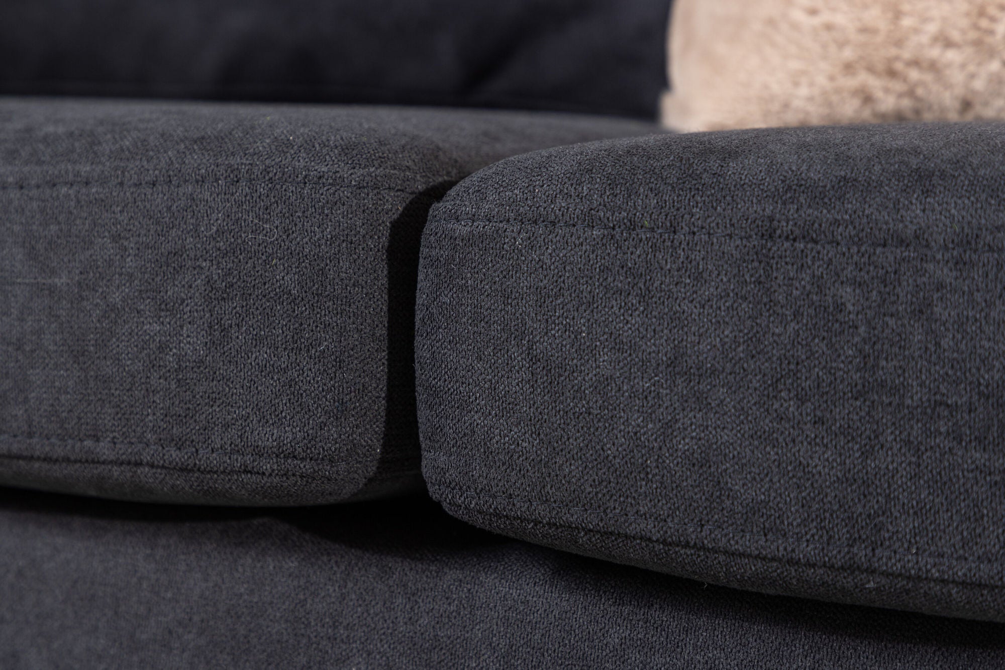 Venture Home Boom Sofa - Black / Black Fabric / linen - vivahabitat.com