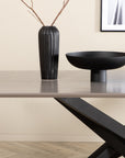 Venture Home Piazza Dining Table - Black / Grey Veneer - vivahabitat.com