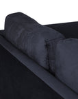 Venture Home Zoom U-Sofa - Black / Black Velvet - vivahabitat.com