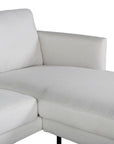 Venture Home Zoom U-Sofa - Black / Light Beige Fabric - vivahabitat.com