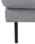 Venture Home Zoom U-Sofa - Black / Steel Grey Fabric - vivahabitat.com