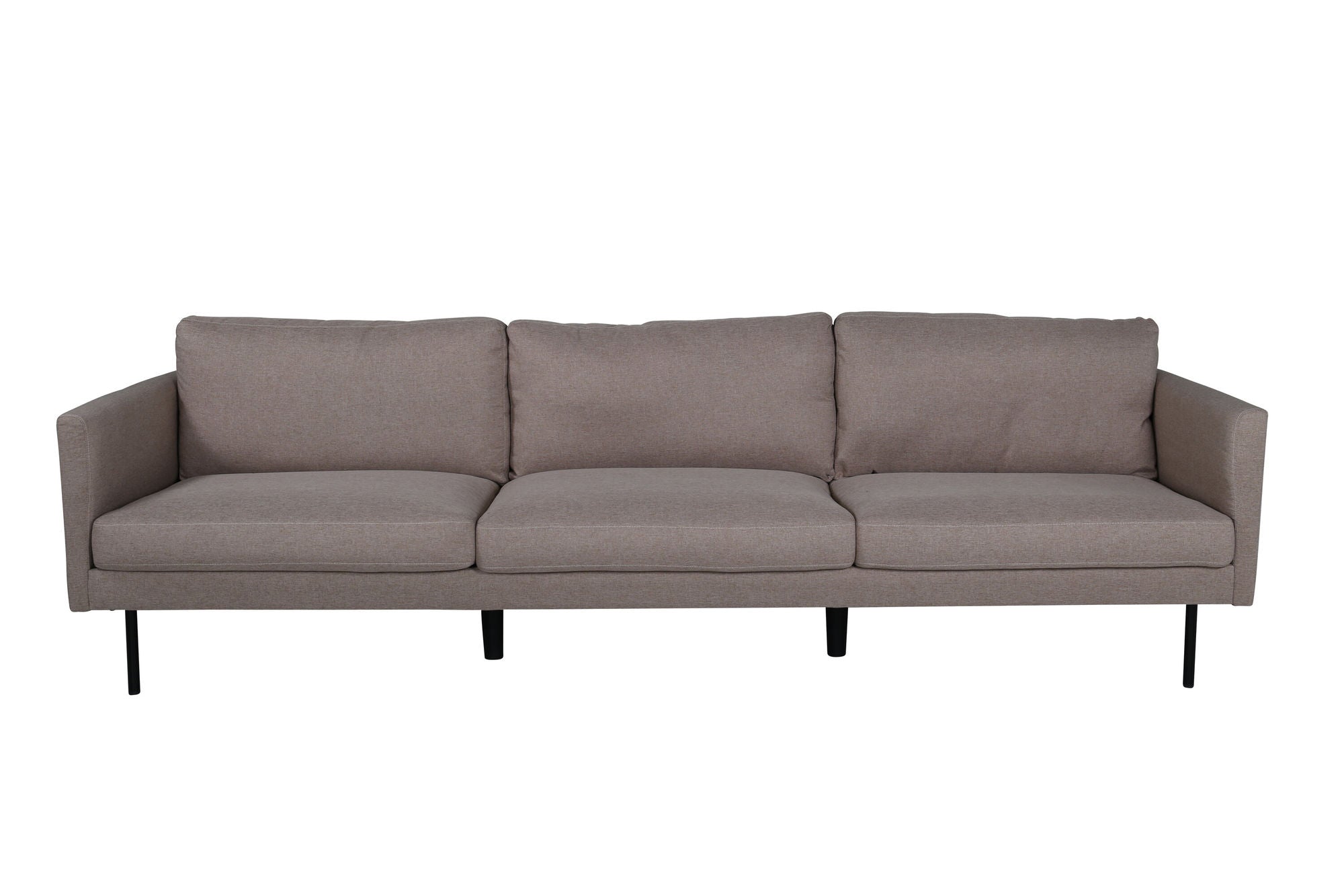 Venture Home Zoom 3-seat Sofa - Black / Brown Fabric - vivahabitat.com