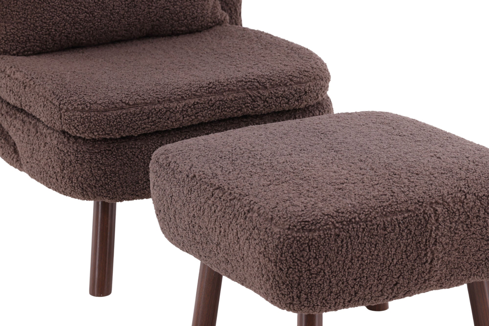 Vind Ryxö Single Sofa - Brown / Dark Brown Teddy - vivahabitat.com