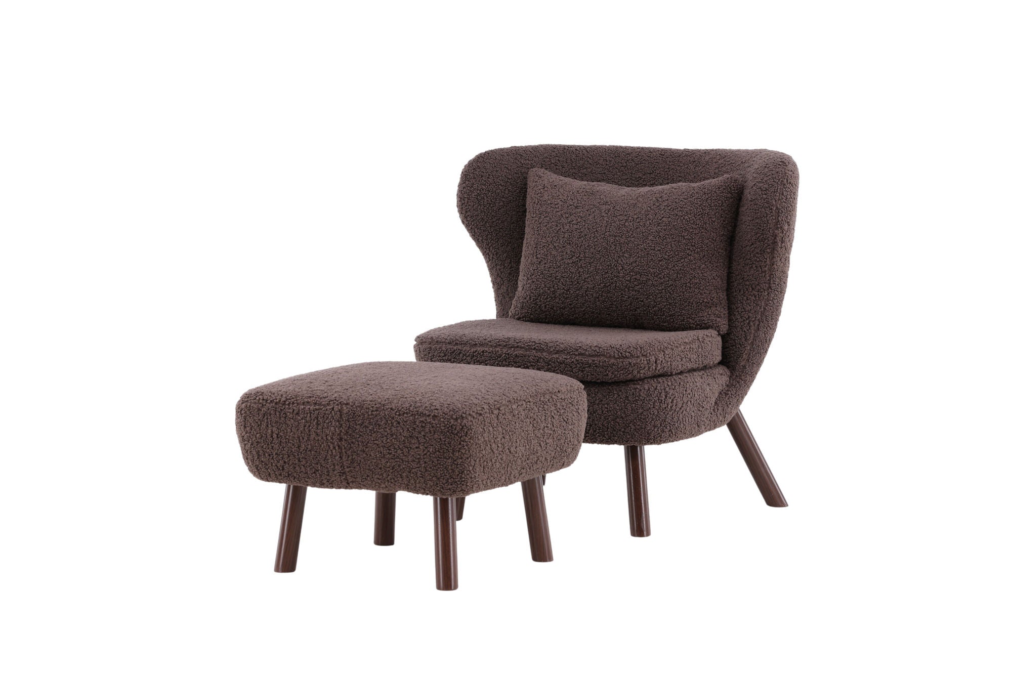 Vind Ryxö Single Sofa - Brown / Dark Brown Teddy - vivahabitat.com