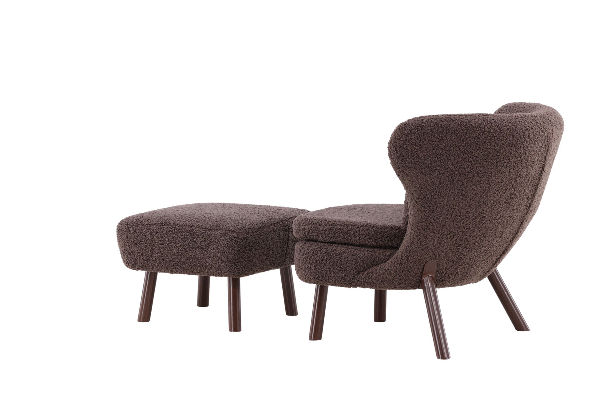 Vind Ryxö Single Sofa - Brown / Dark Brown Teddy - vivahabitat.com