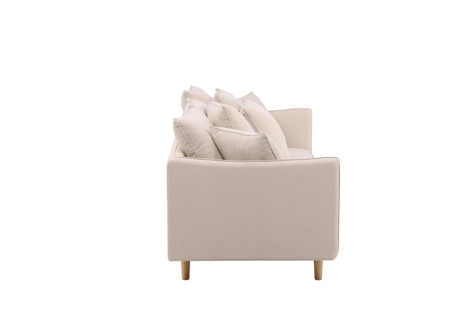 Vind Segelskären Sofa - Whitewash / Beige Linen - vivahabitat.com
