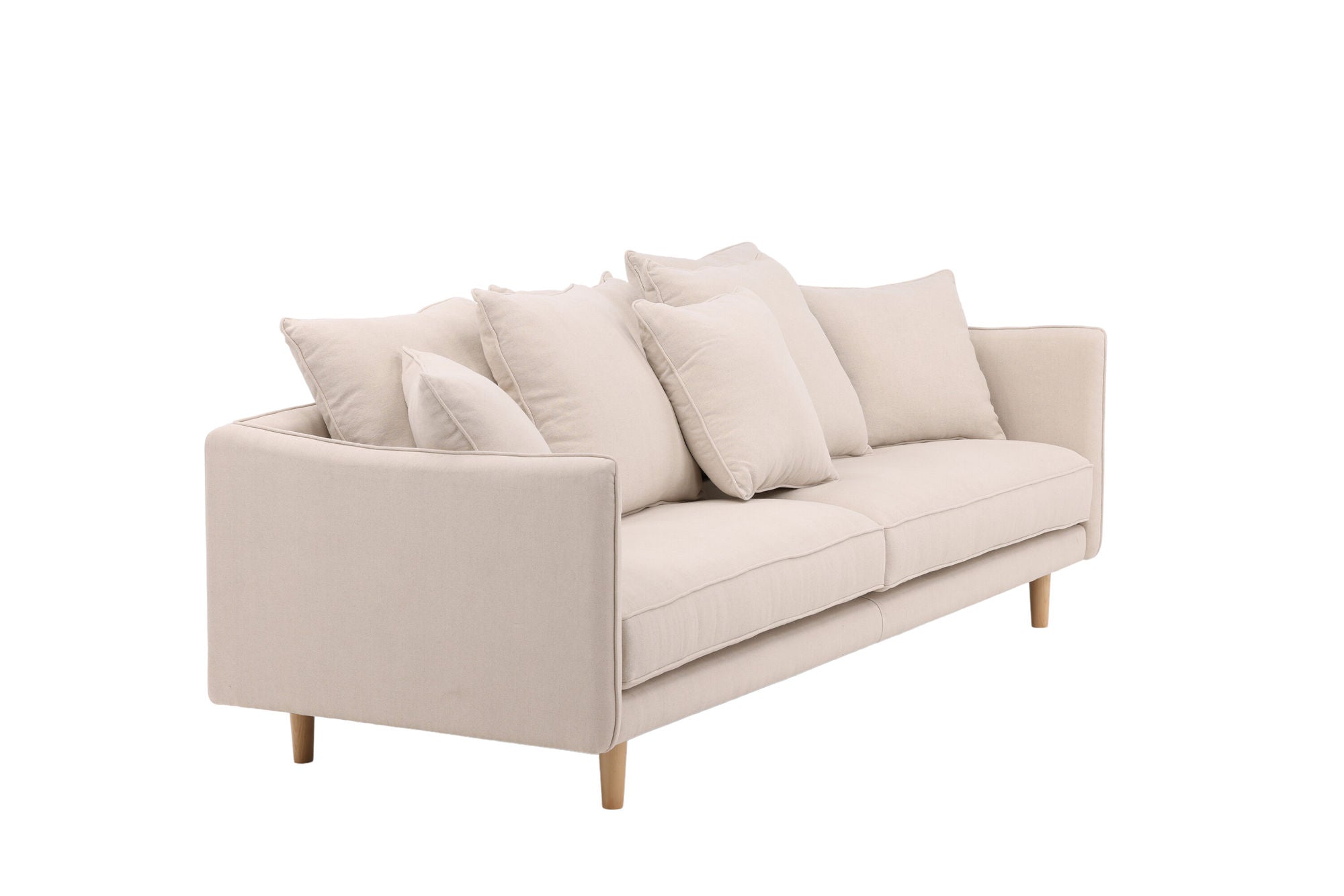 Vind Segelskären Sofa - Whitewash / Beige Linen - vivahabitat.com