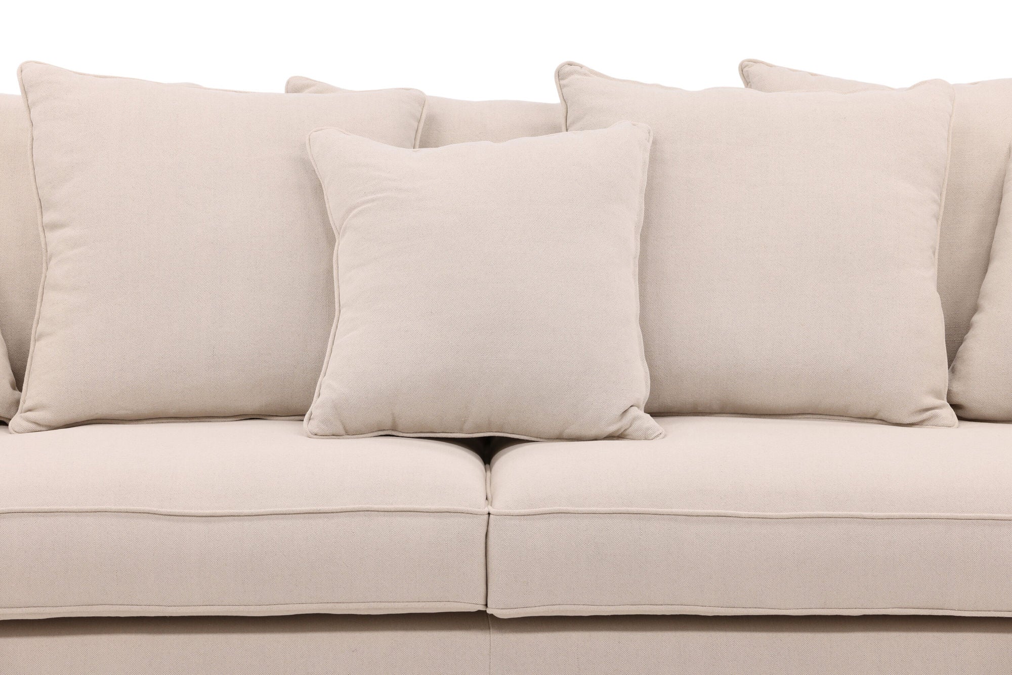 Vind Segelskären Sofa - Whitewash / Beige Linen - vivahabitat.com