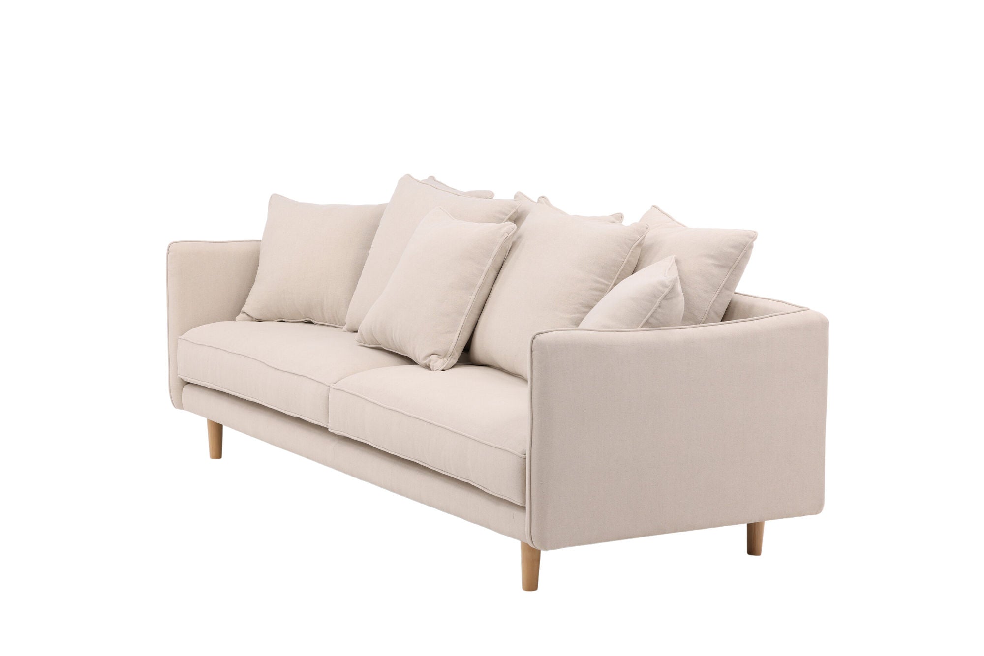 Vind Segelskären Sofa - Whitewash / Beige Linen - vivahabitat.com