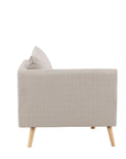 Venture Home Tacoma Sofa - Light woodlook / Linen fabric - vivahabitat.com