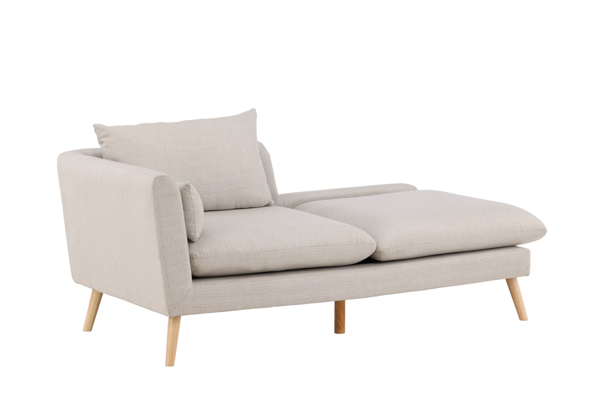 Venture Home Tacoma Sofa - Light woodlook / Linen fabric - vivahabitat.com