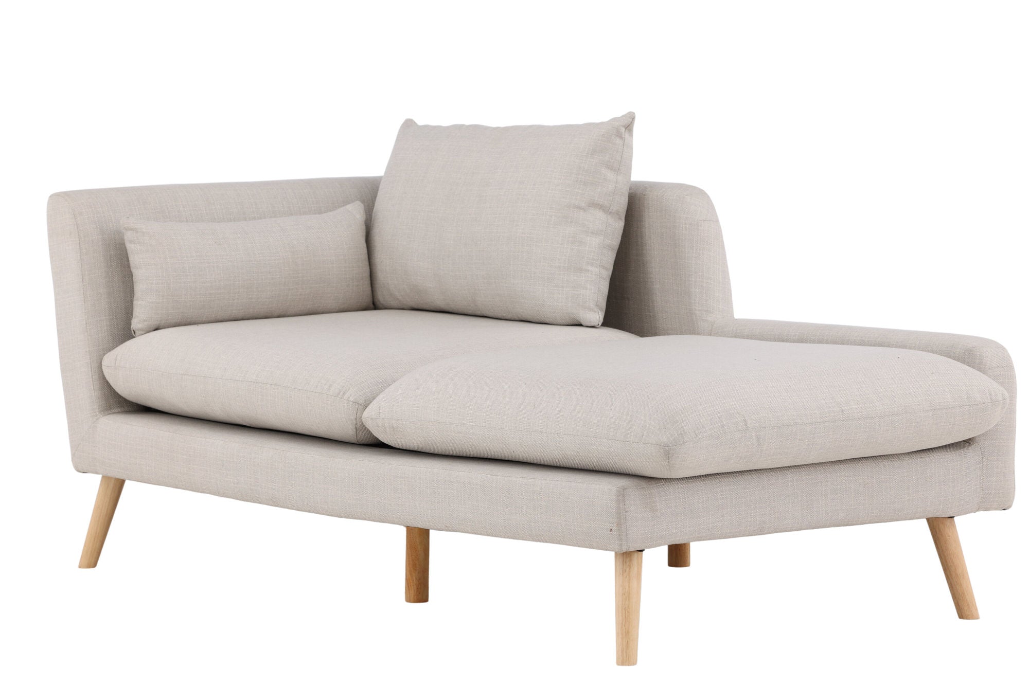 Venture Home Tacoma Sofa - Light woodlook / Linen fabric - vivahabitat.com