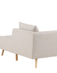 Venture Home Tacoma Sofa - Light woodlook / Linen fabric - vivahabitat.com