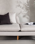 Venture Home Tacoma Sofa - Light woodlook / Linen fabric - vivahabitat.com